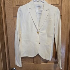 Calvin Klein Women's Off-White Blazer Sz 6